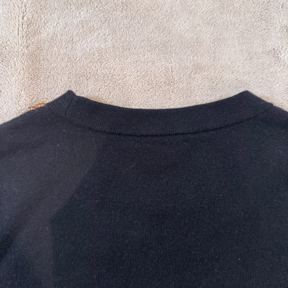 Kate Spade Wool Cashmere Sweater Audrey Hepburn Halloween Costume Sz L *FLAW